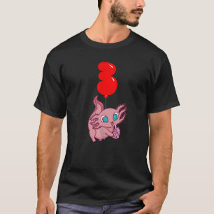 T-shirt Lait fraise Axolotl 3e anniversaire enfants Balloo