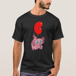 T-shirt Lait fraise Axolotl 6e anniversaire enfants Balloo