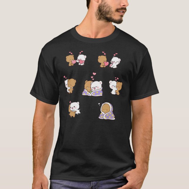 T-shirt Lait mou et moka (Devant)