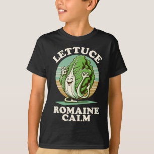T-shirt Laitue Romaine Calme Pleine Conscience Vegan Amour