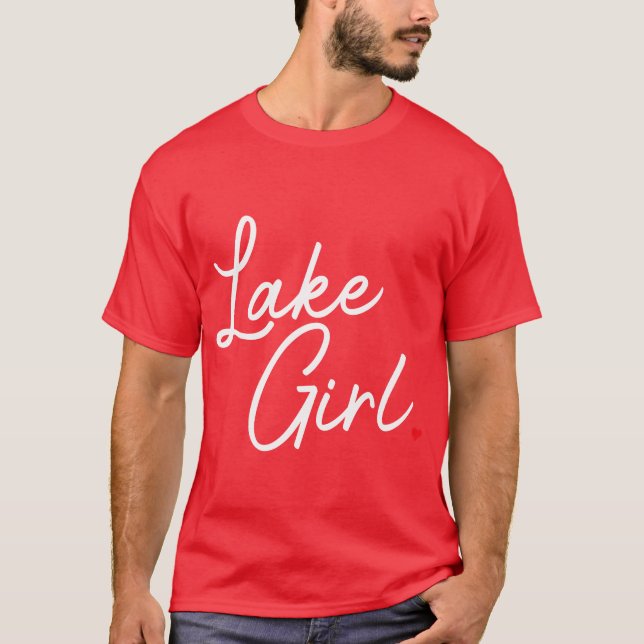 T-shirt Lake Fun Fishing Boating Sailing Camping Outr fami (Devant)