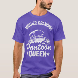 T-shirt Lake Life Femmes Maman Grand-mère Ponton Reine T