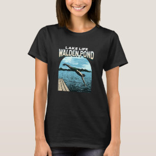 T-shirt Lake Life Walden Pond Natation Massachusetts Swimm