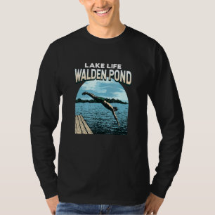 T-shirt Lake Life Walden Pond Natation Massachusetts Swimm
