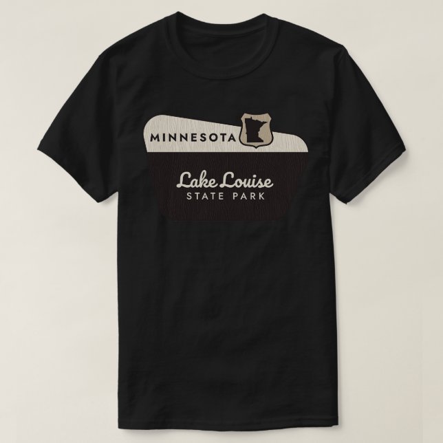 T-shirt Lake Louise State Park Minnesota Affiche de bienve (Design devant)