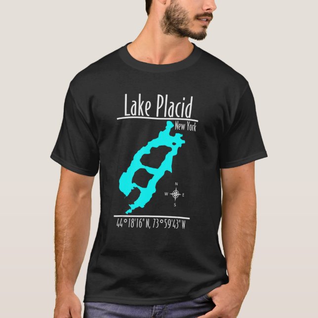 T-shirt Lake Placid New York 1 (Devant)
