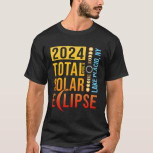 T-shirt Lake Placid New York Total Solar Eclipse 2024