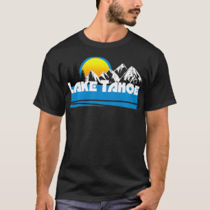 T-shirt Lake Tahoe Retro 80s California Nevada Ski