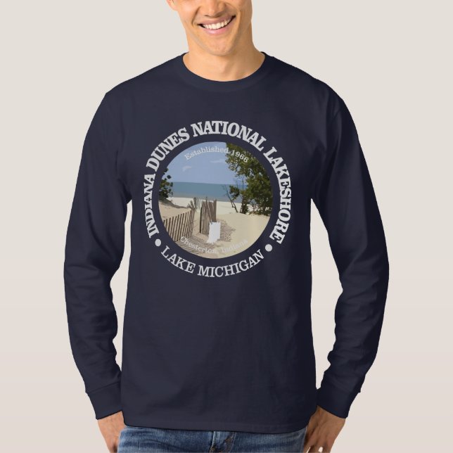 T-shirt Lakeshore national des dunes de l'Indiana (Devant)