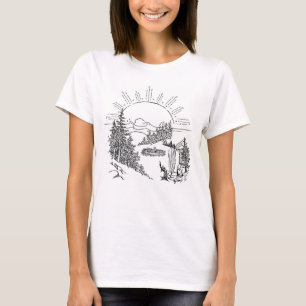 T-shirt Lakeside Serenity : A Morning Row
