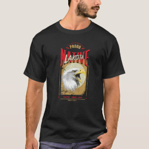 T-shirt Lakota Native American Eagle Spirit Vintage Honneu