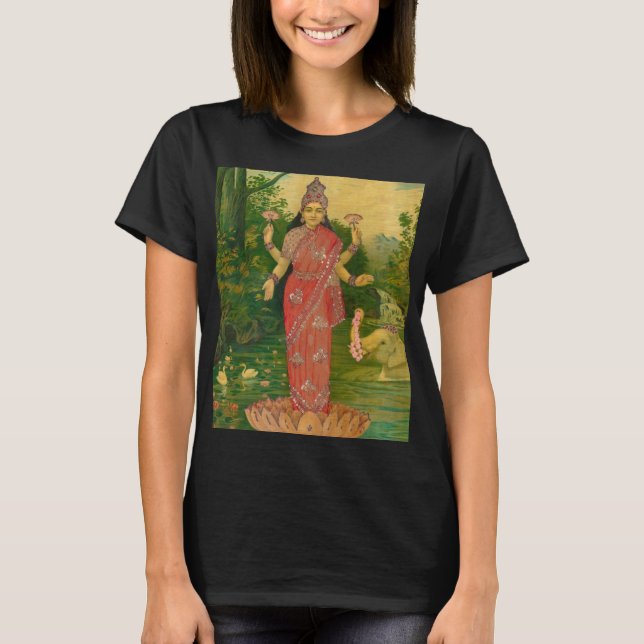 T-shirt Lakshmi par Raja Ravi Varma (Devant)