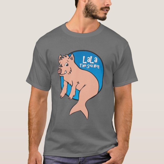 T-shirt LaLa : Le porc de mer - obscurité adulte (Devant)