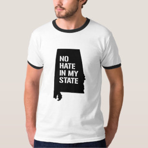 T-shirt L'Alabama : Aucune haine dans mon état