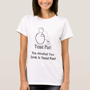 T-shirt L'alcool (bière) que vous buvez est pipi de levur
