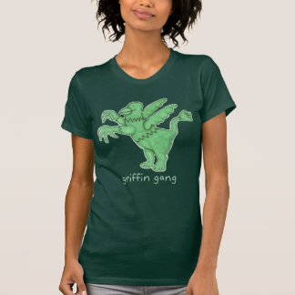 T-shirt L'AM des femmes de forêt de bande de griffon.