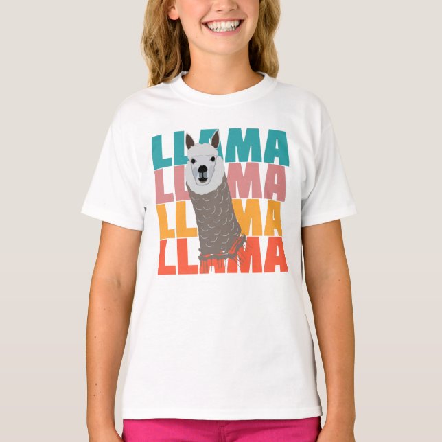 T-SHIRT LAMA. (Devant)