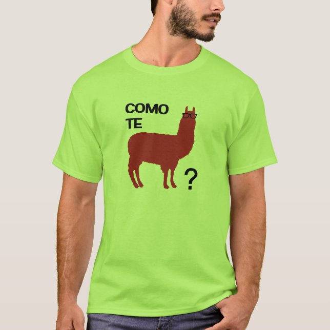 T-shirt Lama de Como Te (Devant)