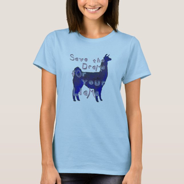 T-shirt lama de drame (Devant)