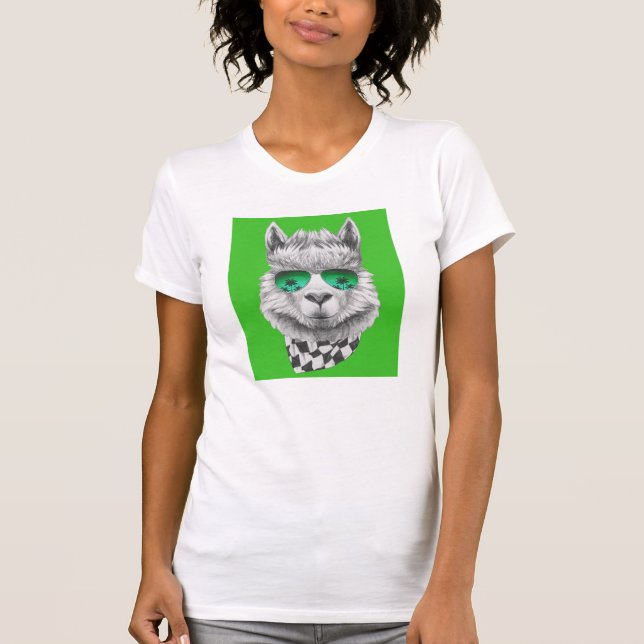 T-shirt Lama de la Californie (Devant)