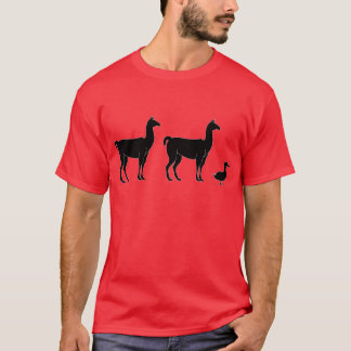 T-shirt Lama, lama, canard