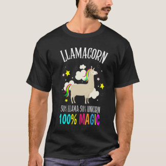 T-shirt Lama Llamacorn Unicorn alpaca Kawaii cadeau coloré