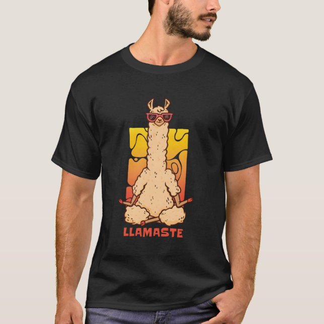 T-shirt Lama Motif Pour Les Agriculteurs De L'Alpaca Comme (Devant)