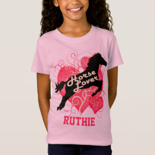T-Shirt L'amant de cheval a personnalisé la chemise