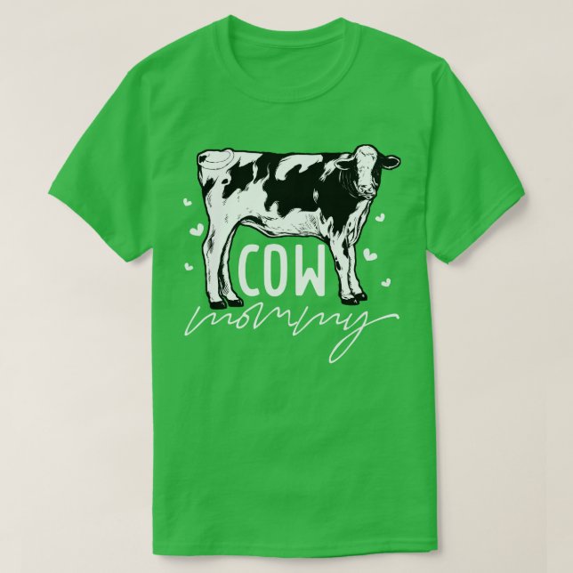 T-shirt L'amant de la vache Maman de la vache (Design devant)
