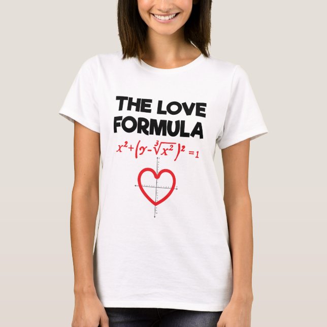 T-shirt L'amant drôle de maths de Saint-Valentin de (Devant)