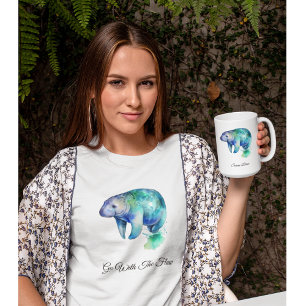 T-shirt Lamantin Ocean Whisper, personnalisé