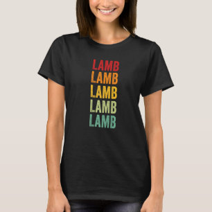 T-shirt Lamb County Texas Rainbow Text