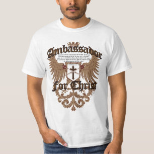 T-shirt L'Ambassadeur For le Christ, vers de bible de