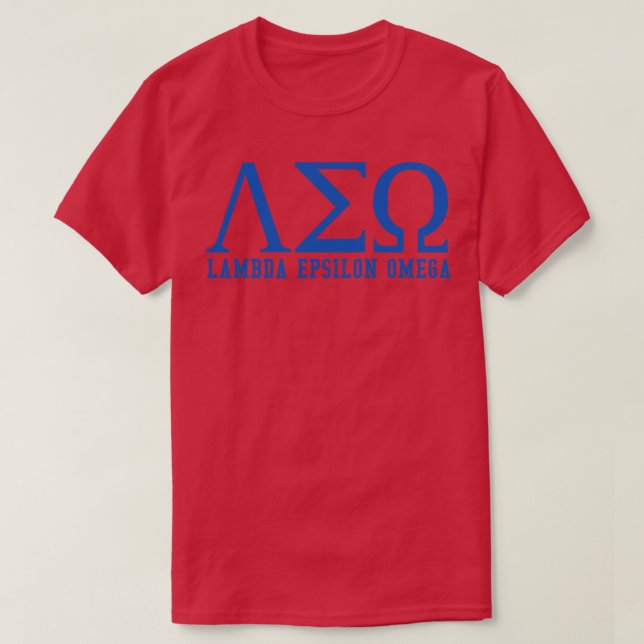 T-shirt Lambda Epsilon Omega (Design devant)