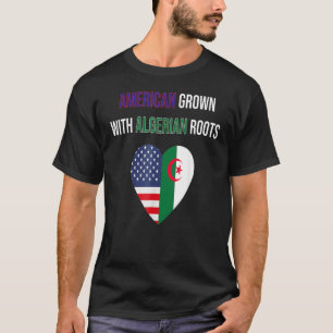 T-shirt L'Américain Cultive Avec Des Racines Algériennes 1