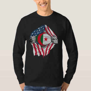 T-shirt L'Américain Cultive Avec Des Racines Algériennes 1