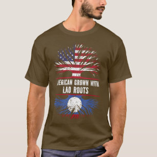 T-shirt L'Américain Cultive Avec Des Racines Laotiennes Dr