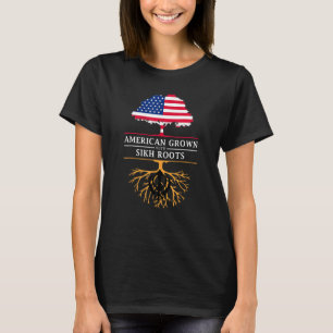 T-shirt L'Américain Cultive Avec Les Racines Sikh Sikhism