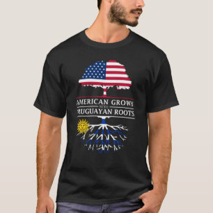 T-shirt L'Américain développé avec l'Uruguayan enracine  