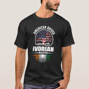 T-shirt L'Américain Élevé Avec Les Racines Ivoiriennes Côt