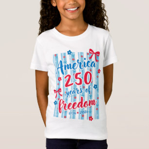 T-Shirt L'Amérique 250 Ans de Liberté 1776 2026 Patriotiqu