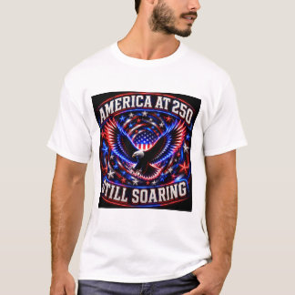 T-shirt L'Amérique à 250 ans toujours en vol Aigle patriot