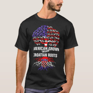 T-shirt L'Amérique A Grandi Avec Des Racines Croates