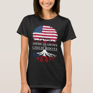 T-shirt L'Amérique A Grandi Avec Des Racines Tchèques