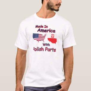 T-shirt L'Amérique avec les pièces polonaises
