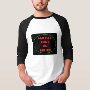 T-SHIRT L'AMÉRIQUE COURT SUR MILLER SLEEVE T SHIRT