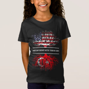 T-Shirt L'Amérique Cultive Avec Des Racines Turques Turqui