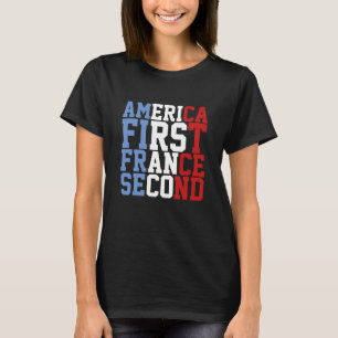 T-shirt L'Amérique d'abord la deuxième France