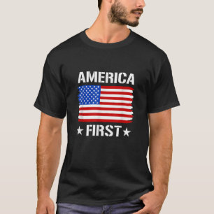 T-shirt L'Amérique d'abord l'AmériquePremier Trump 2024 Am