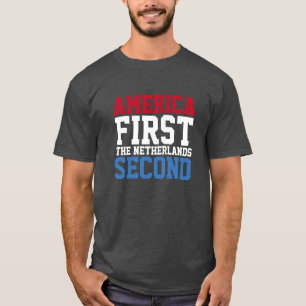T-shirt L'Amérique d'abord le deuxième néerlandais